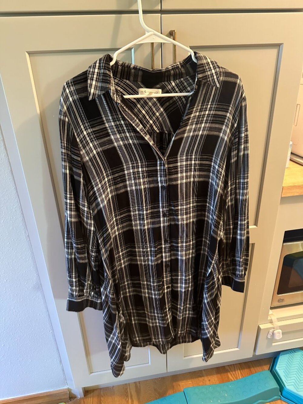 Loft (Lou and Grey) Button Up Shirt Dress Size Medium